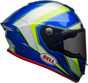 Bell Race Star Flex Sector Gloss White/Hi-Viz Green/Blue Helmet