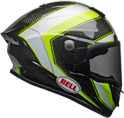 Bell Race Star Flex Sector Gloss White/Hi-Viz Green Helmet